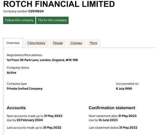 Обзор Rotch Financial Limited