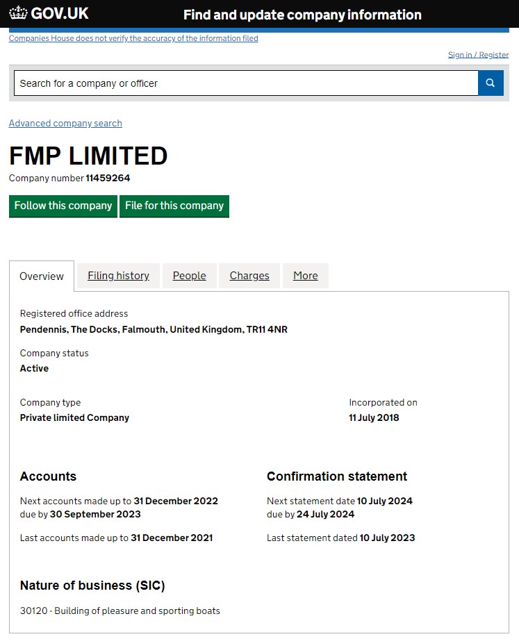 FMP LTD лицензия
