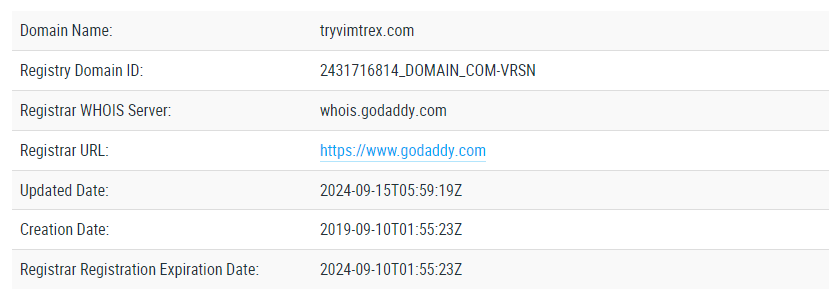 Try Vimtrex обман