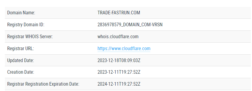 Trade FastRun обман