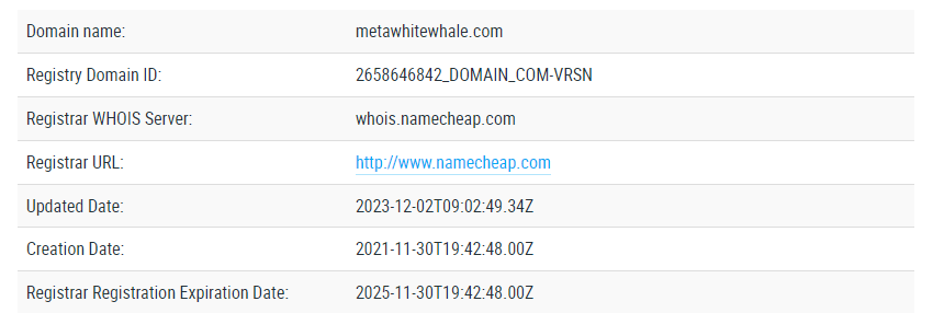 MetaWhiteWhale обман